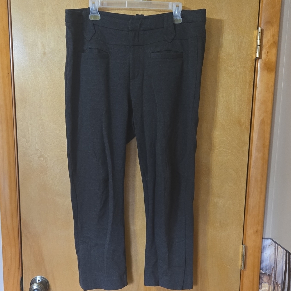 CAbi Size 14 Barrister Trouser Charcoal Dress Pants. So Comfortable!